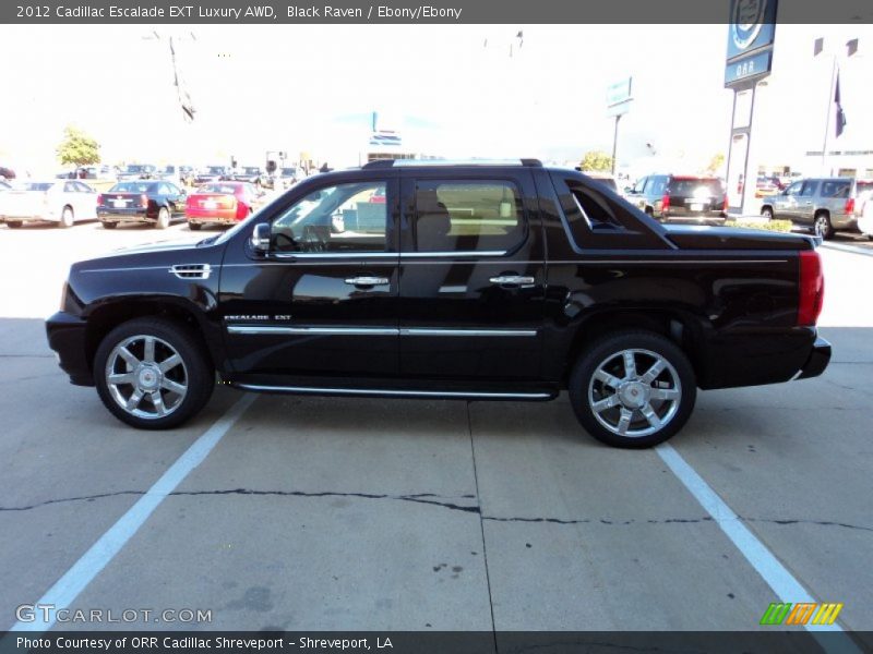 Black Raven / Ebony/Ebony 2012 Cadillac Escalade EXT Luxury AWD