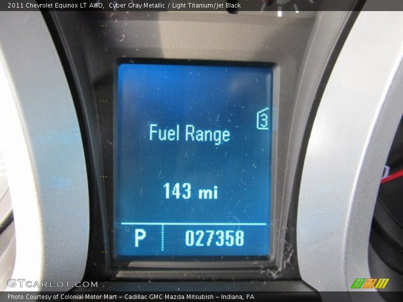 Cyber Gray Metallic / Light Titanium/Jet Black 2011 Chevrolet Equinox LT AWD