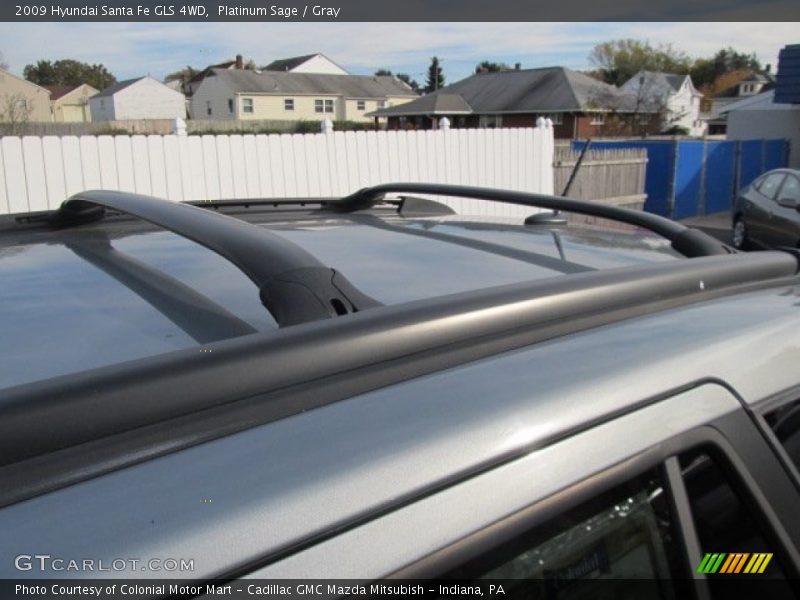 Platinum Sage / Gray 2009 Hyundai Santa Fe GLS 4WD