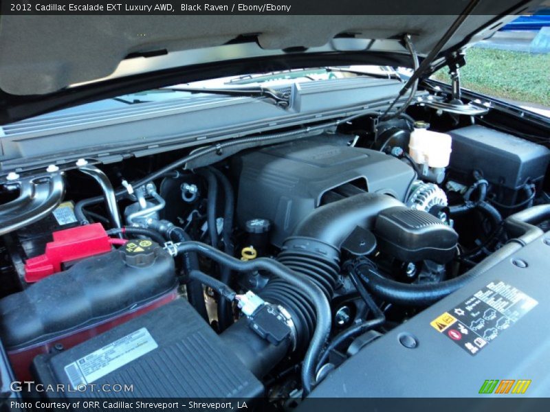  2012 Escalade EXT Luxury AWD Engine - 6.2 Liter OHV 16-Valve Flex-Fuel V8