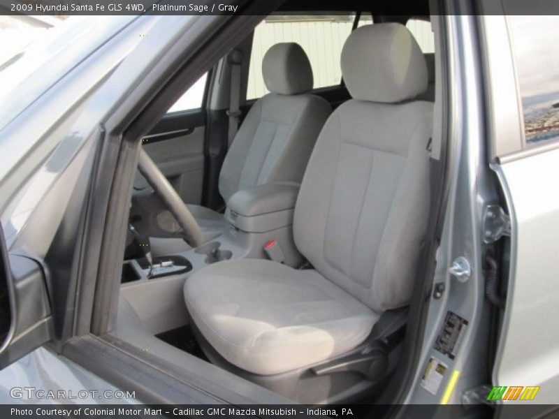 Platinum Sage / Gray 2009 Hyundai Santa Fe GLS 4WD
