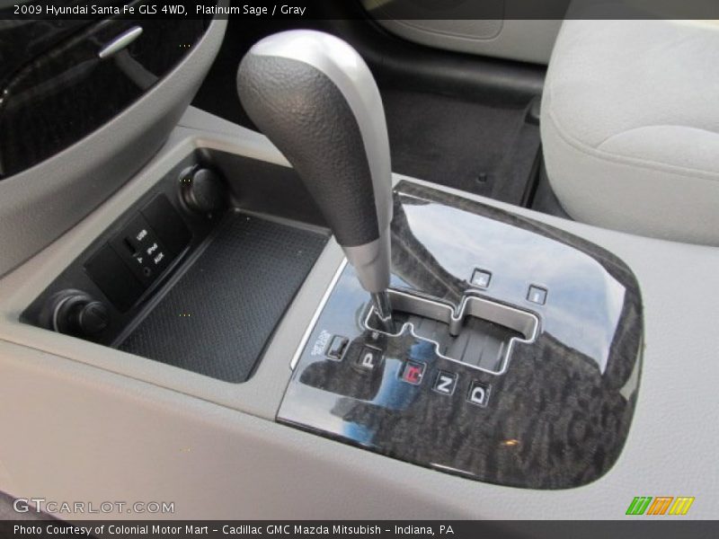 Platinum Sage / Gray 2009 Hyundai Santa Fe GLS 4WD