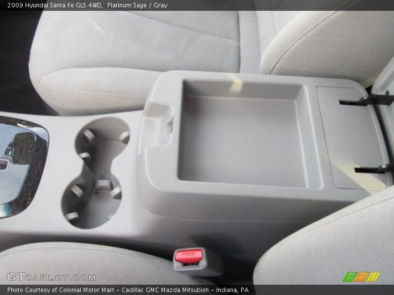 Platinum Sage / Gray 2009 Hyundai Santa Fe GLS 4WD