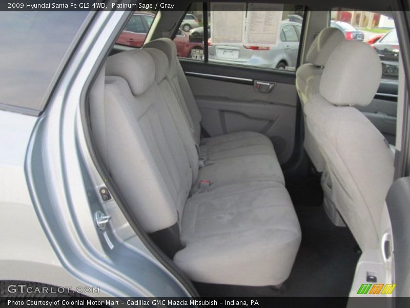 Platinum Sage / Gray 2009 Hyundai Santa Fe GLS 4WD
