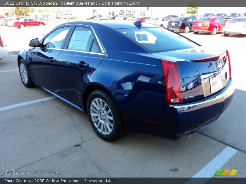 Opulent Blue Metallic / Light Titanium/Ebony 2012 Cadillac CTS 3.0 Sedan