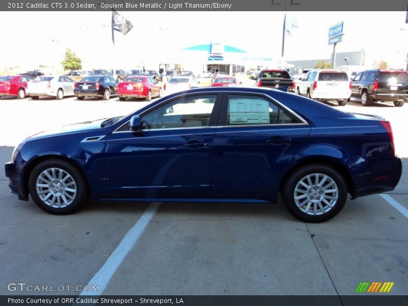 Opulent Blue Metallic / Light Titanium/Ebony 2012 Cadillac CTS 3.0 Sedan