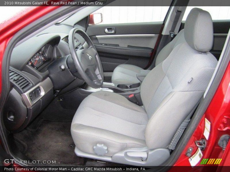 Rave Red Pearl / Medium Gray 2010 Mitsubishi Galant FE