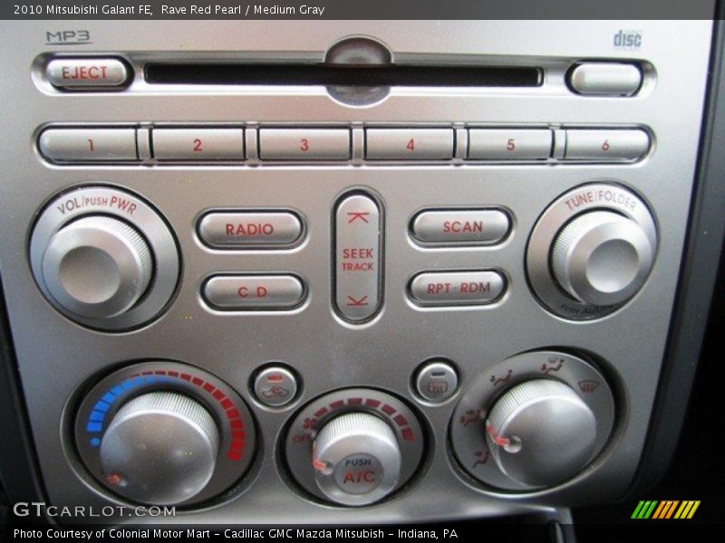 Rave Red Pearl / Medium Gray 2010 Mitsubishi Galant FE