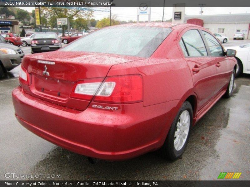 Rave Red Pearl / Medium Gray 2010 Mitsubishi Galant FE
