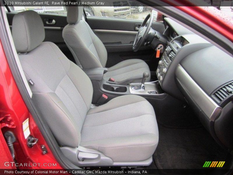 Rave Red Pearl / Medium Gray 2010 Mitsubishi Galant FE
