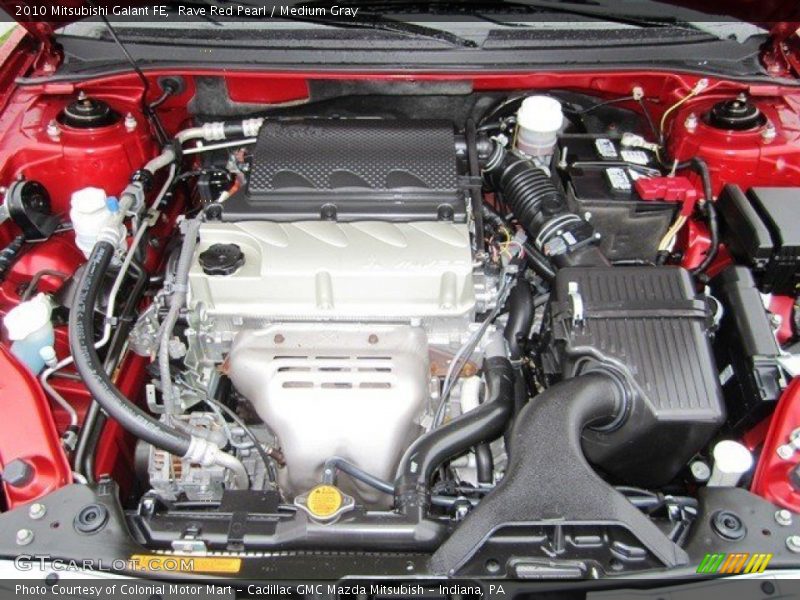 Rave Red Pearl / Medium Gray 2010 Mitsubishi Galant FE