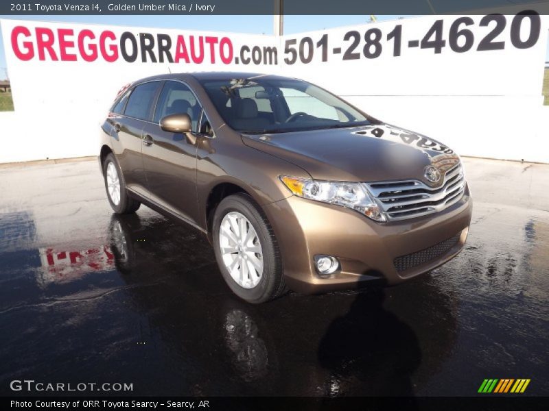 Golden Umber Mica / Ivory 2011 Toyota Venza I4