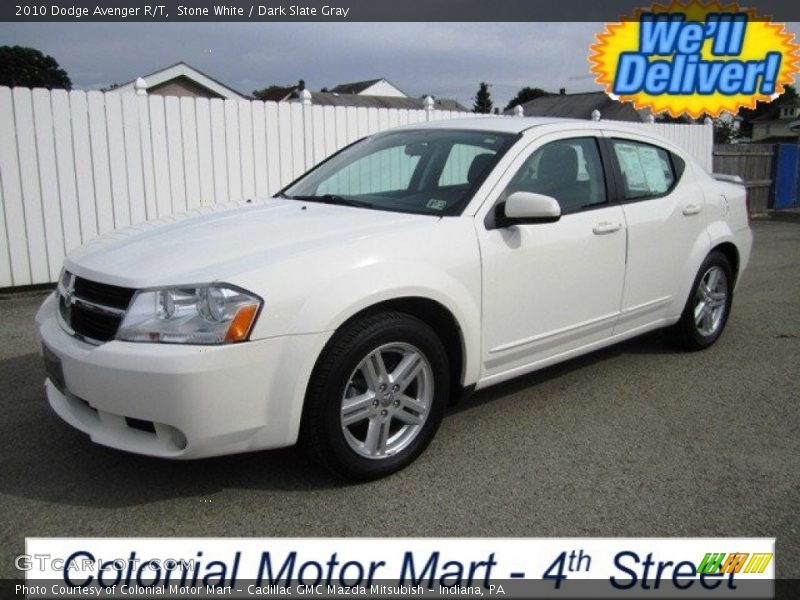 Stone White / Dark Slate Gray 2010 Dodge Avenger R/T