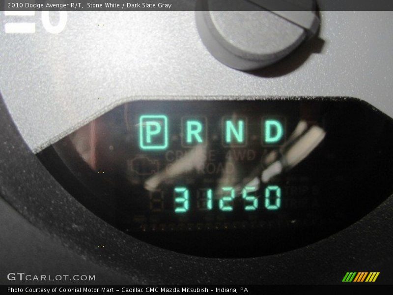 Stone White / Dark Slate Gray 2010 Dodge Avenger R/T