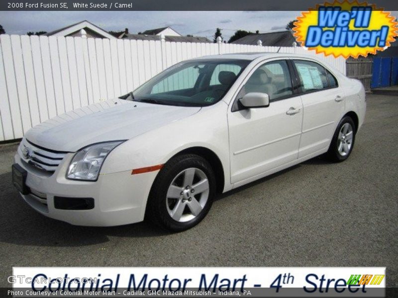 White Suede / Camel 2008 Ford Fusion SE