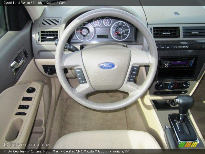 White Suede / Camel 2008 Ford Fusion SE