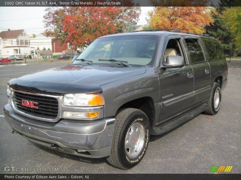 Storm Gray Metallic / Neutral/Shale 2002 GMC Yukon XL SLT 4x4