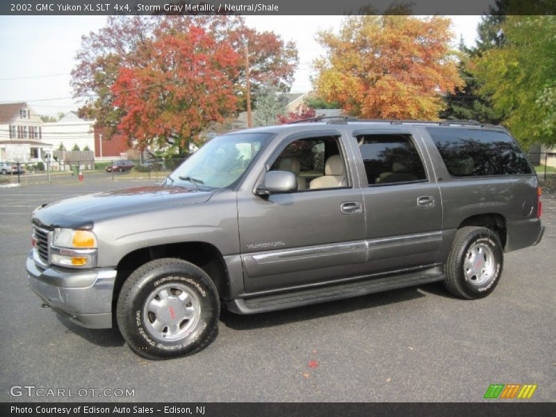 Storm Gray Metallic / Neutral/Shale 2002 GMC Yukon XL SLT 4x4