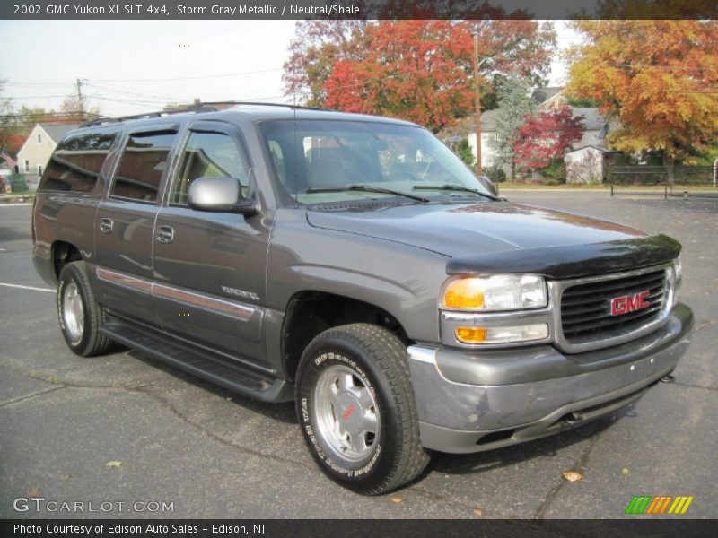 Storm Gray Metallic / Neutral/Shale 2002 GMC Yukon XL SLT 4x4