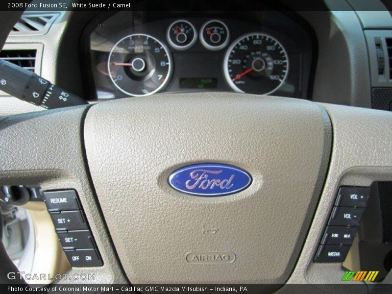White Suede / Camel 2008 Ford Fusion SE