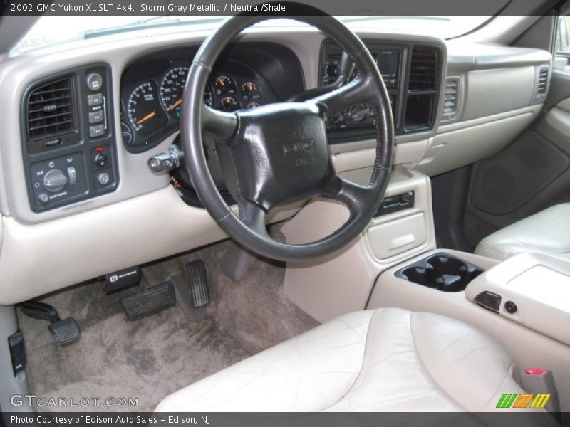 Storm Gray Metallic / Neutral/Shale 2002 GMC Yukon XL SLT 4x4