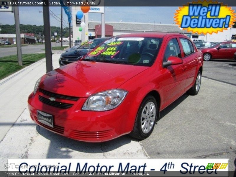 Victory Red / Gray 2010 Chevrolet Cobalt LT Sedan