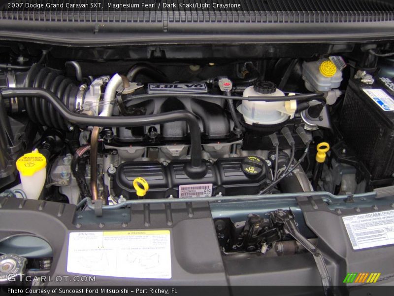 Magnesium Pearl / Dark Khaki/Light Graystone 2007 Dodge Grand Caravan SXT