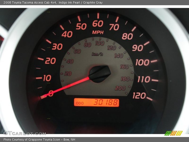 Indigo Ink Pearl / Graphite Gray 2008 Toyota Tacoma Access Cab 4x4