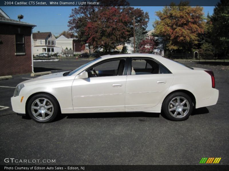 White Diamond / Light Neutral 2004 Cadillac CTS Sedan