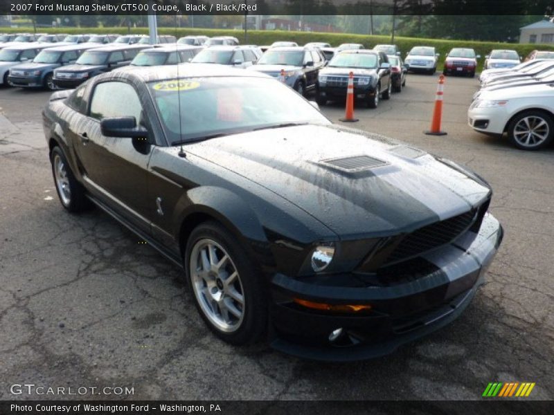 Black / Black/Red 2007 Ford Mustang Shelby GT500 Coupe