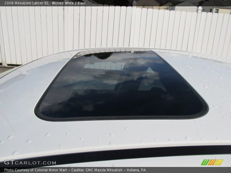 Wicked White / Black 2008 Mitsubishi Lancer ES