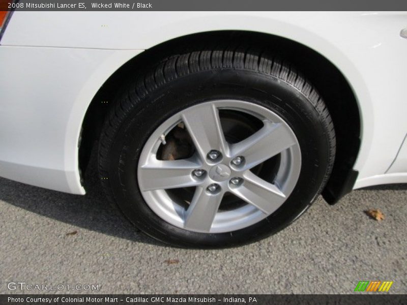 Wicked White / Black 2008 Mitsubishi Lancer ES