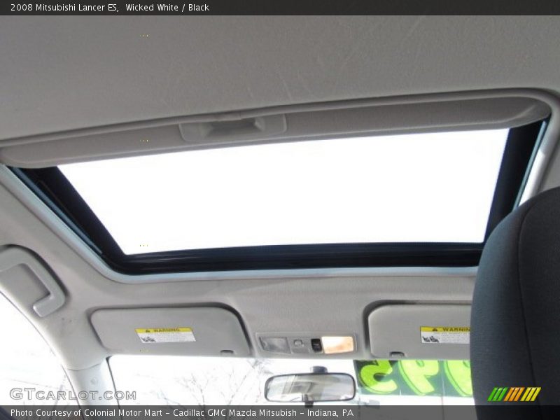 Wicked White / Black 2008 Mitsubishi Lancer ES