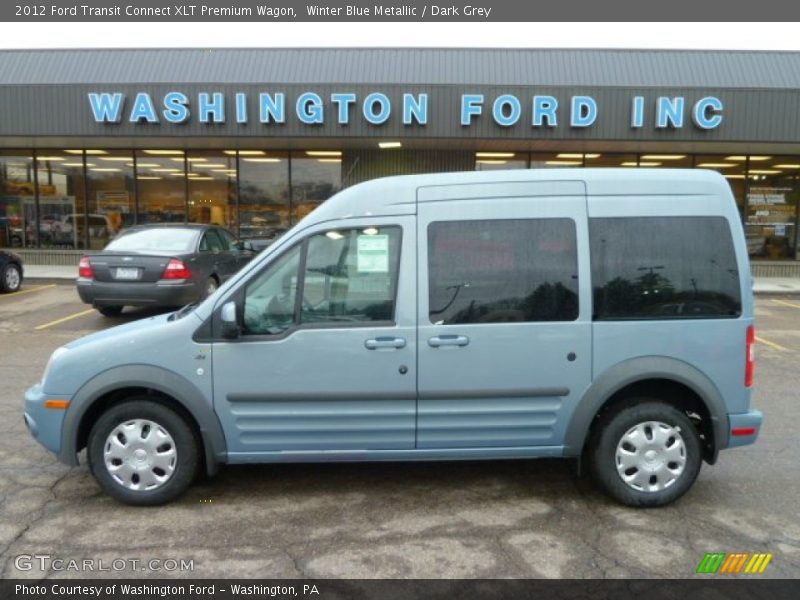 Winter Blue Metallic / Dark Grey 2012 Ford Transit Connect XLT Premium Wagon