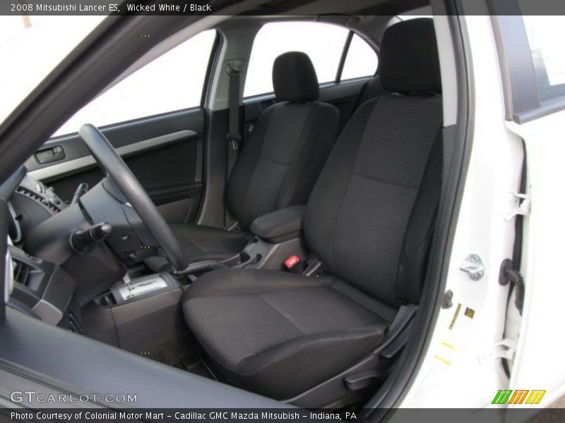 Wicked White / Black 2008 Mitsubishi Lancer ES