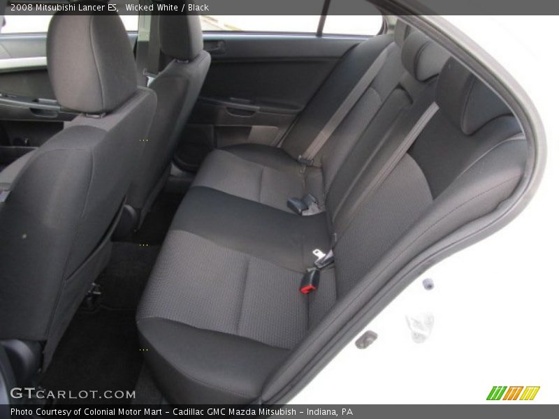 Wicked White / Black 2008 Mitsubishi Lancer ES