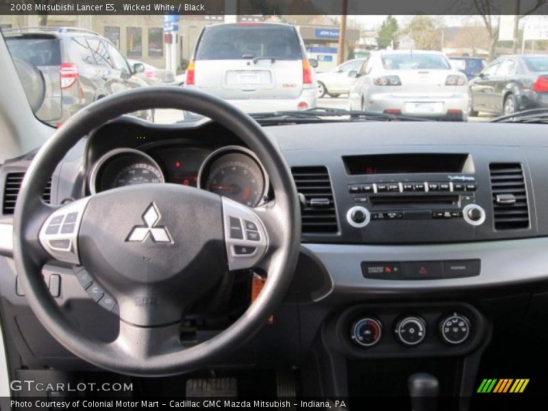Wicked White / Black 2008 Mitsubishi Lancer ES
