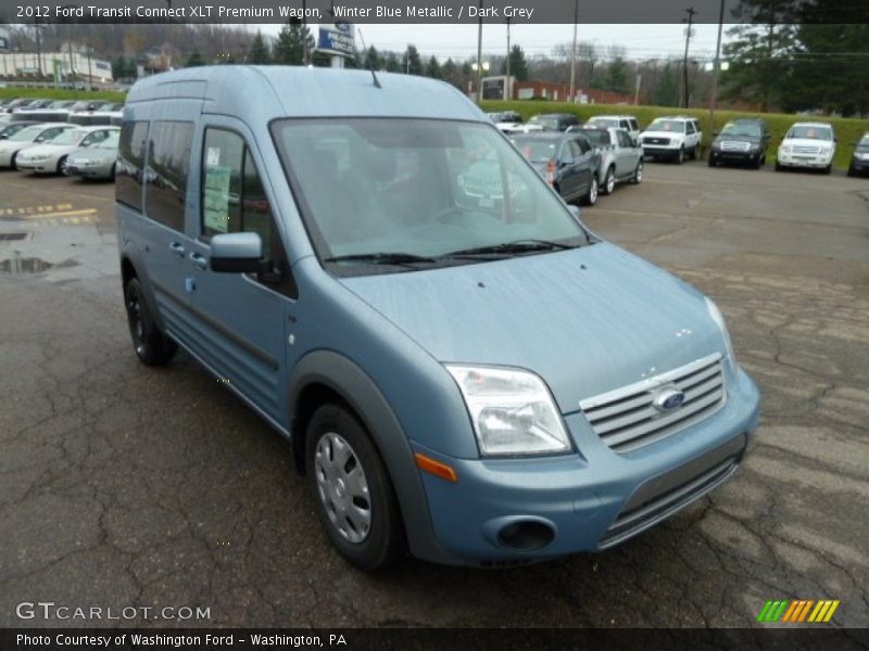 Winter Blue Metallic / Dark Grey 2012 Ford Transit Connect XLT Premium Wagon