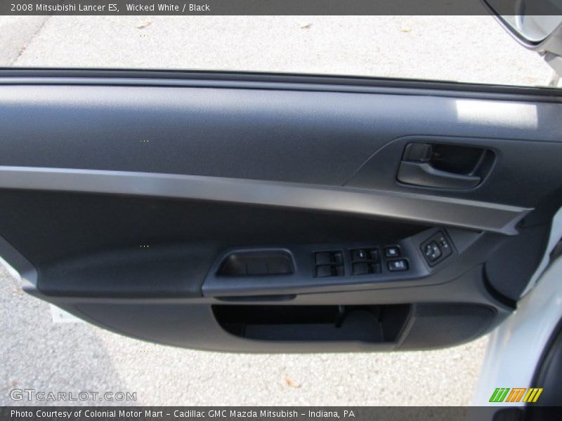 Wicked White / Black 2008 Mitsubishi Lancer ES