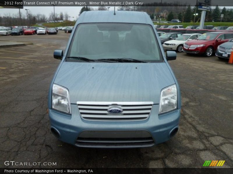 Winter Blue Metallic / Dark Grey 2012 Ford Transit Connect XLT Premium Wagon