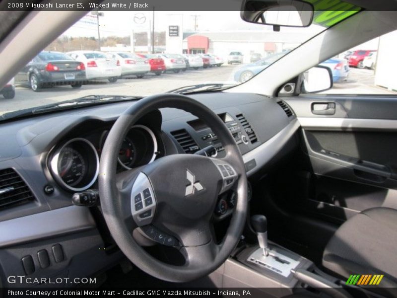 Wicked White / Black 2008 Mitsubishi Lancer ES