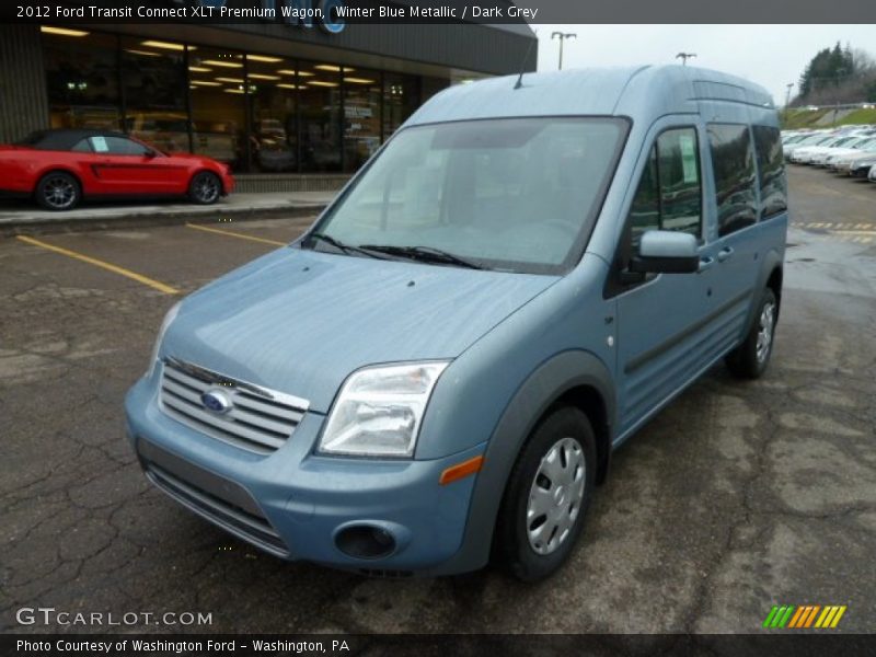 Winter Blue Metallic / Dark Grey 2012 Ford Transit Connect XLT Premium Wagon