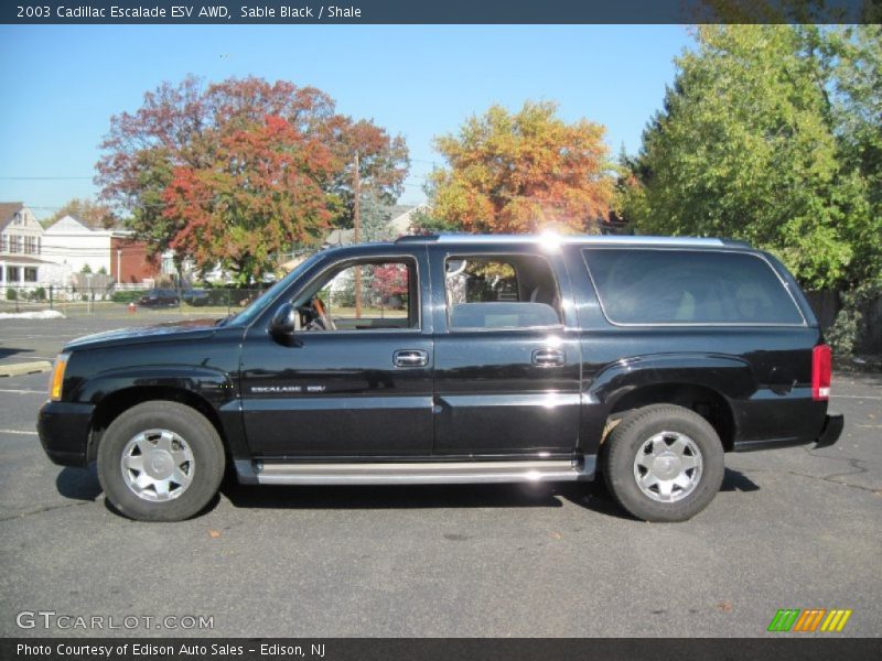 Sable Black / Shale 2003 Cadillac Escalade ESV AWD