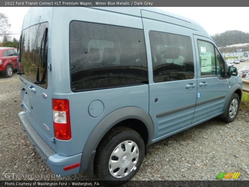 Winter Blue Metallic / Dark Grey 2012 Ford Transit Connect XLT Premium Wagon