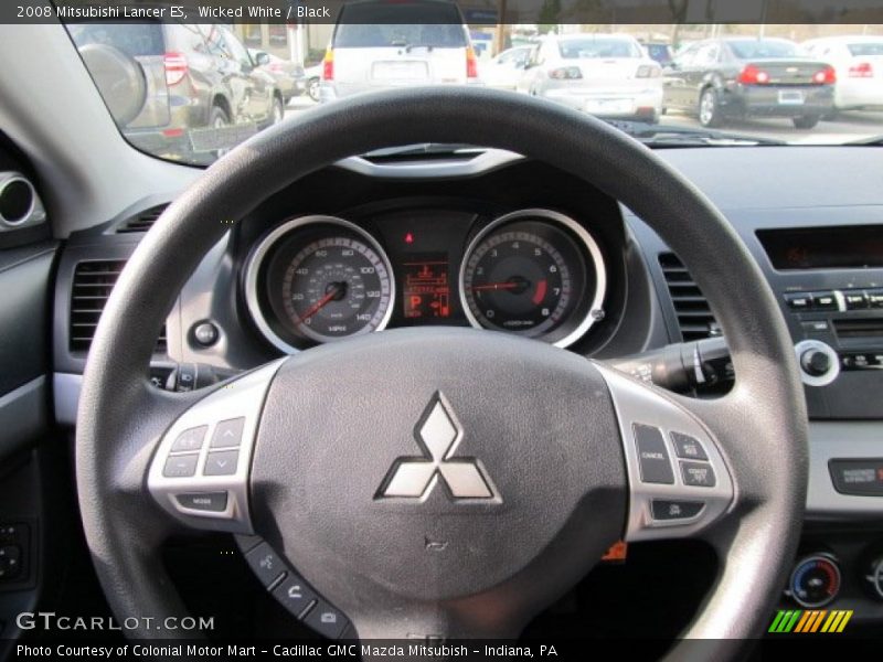 Wicked White / Black 2008 Mitsubishi Lancer ES