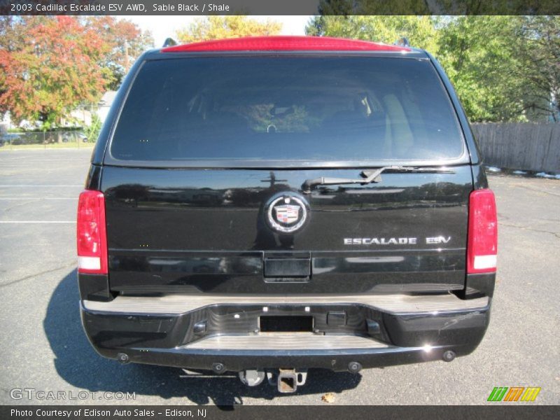 Sable Black / Shale 2003 Cadillac Escalade ESV AWD