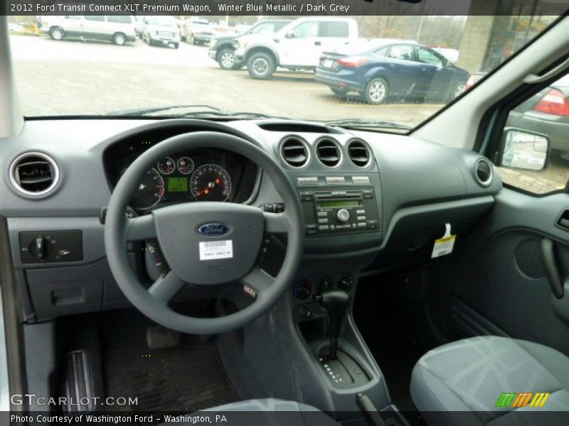 Winter Blue Metallic / Dark Grey 2012 Ford Transit Connect XLT Premium Wagon