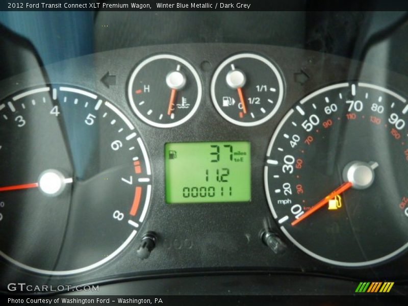 Winter Blue Metallic / Dark Grey 2012 Ford Transit Connect XLT Premium Wagon