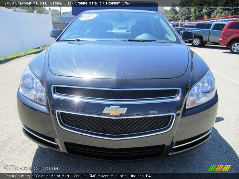 Black Granite Metallic / Titanium Gray 2008 Chevrolet Malibu LT Sedan