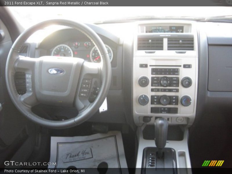 Sangria Red Metallic / Charcoal Black 2011 Ford Escape XLT
